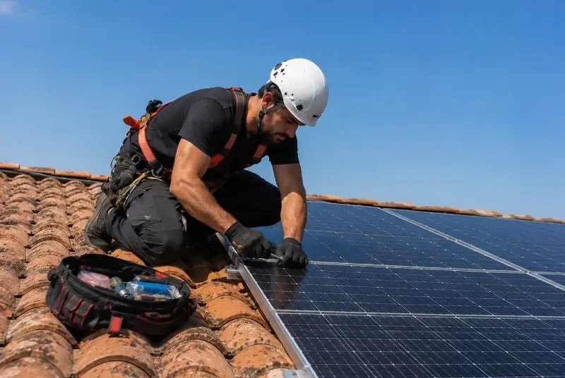 Maintenance et monitoring de panneaux solaires à Virac