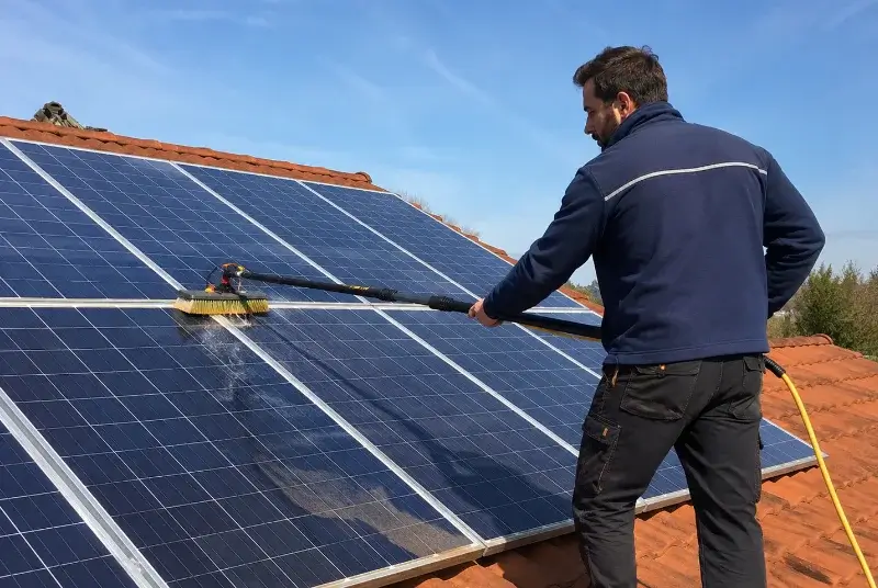 Nettoyage et entretien de panneaux solaires à Virac