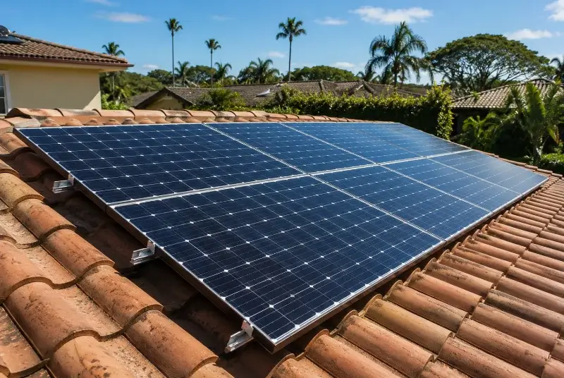 Installation de panneaux solaires à Virac